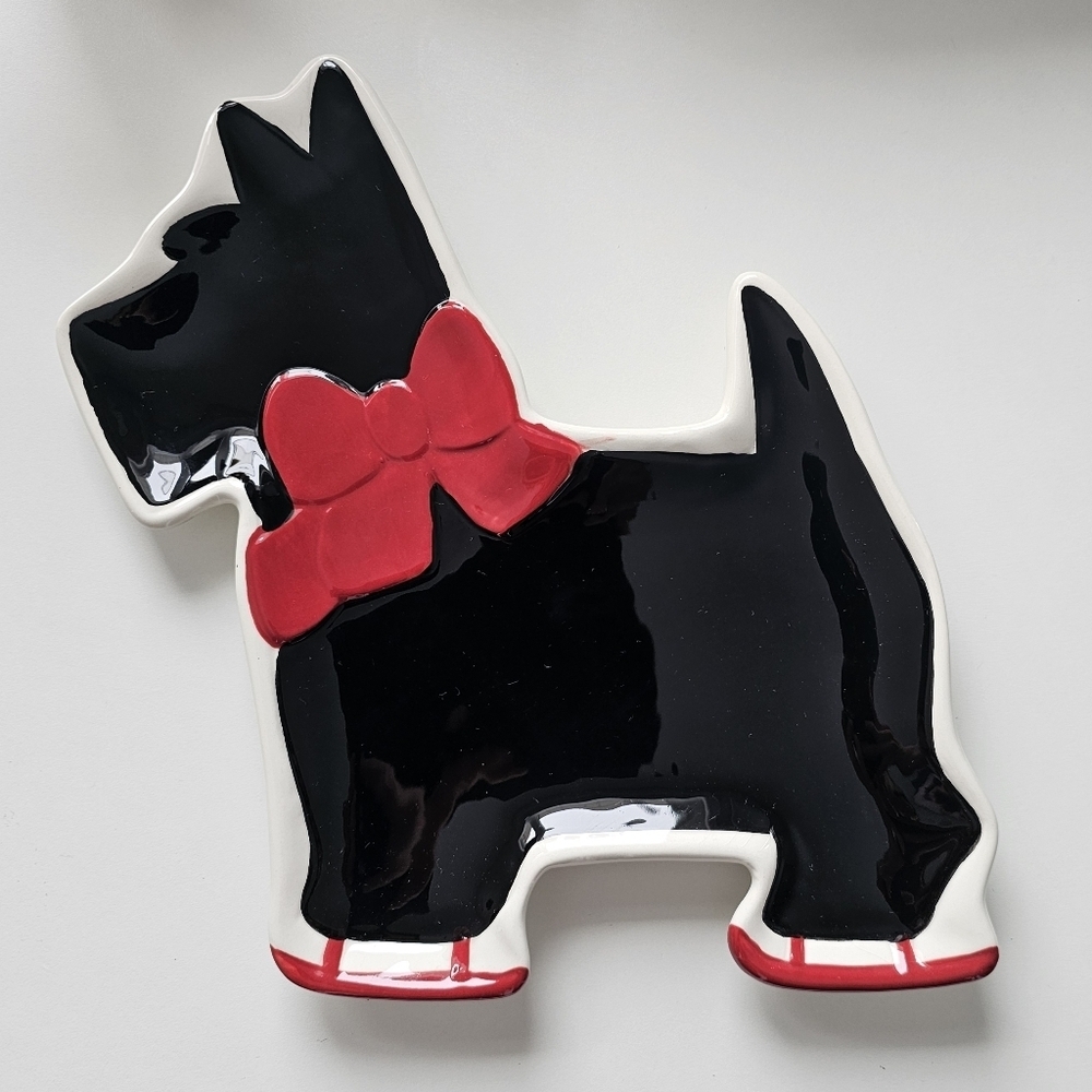 Global Design Kate Williams Scottish Terrier Plate Tray